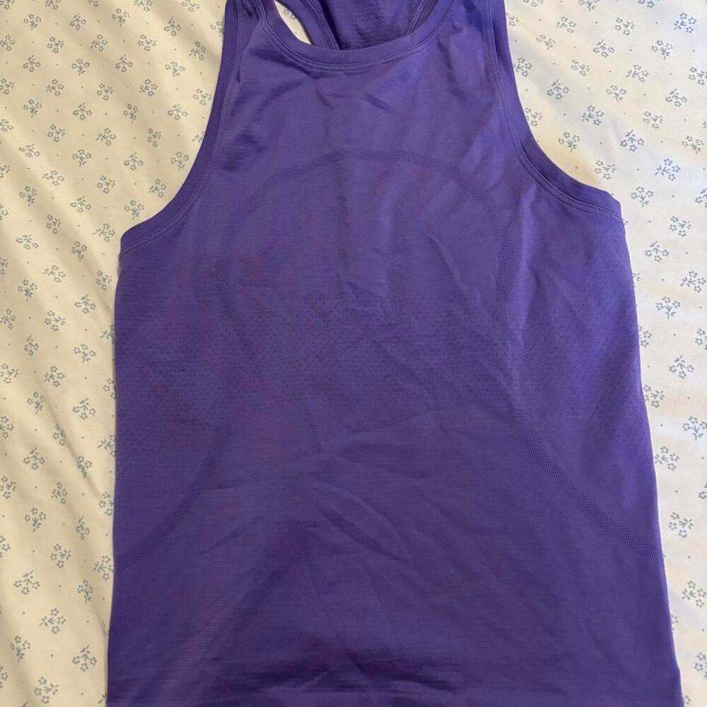 Purple lululemon swiftly tech tank